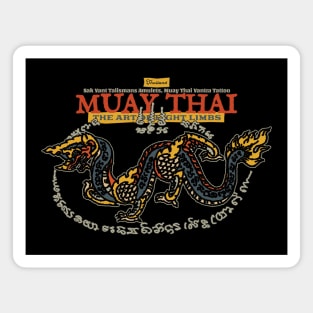 Vintage Muay Thai Tattoo The Serpent Magnet